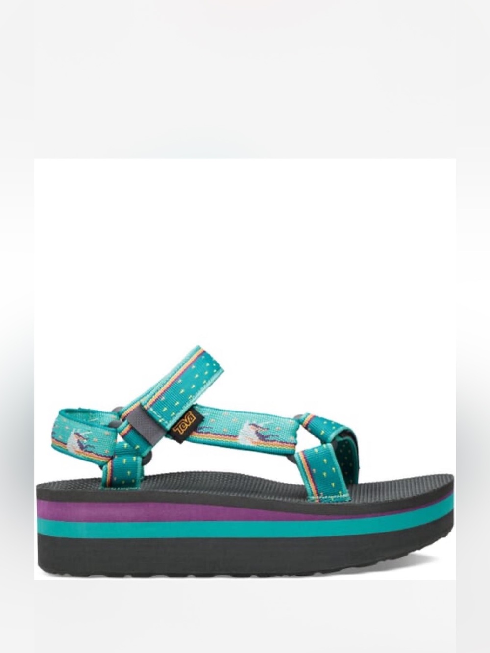Teva Women's Flatform Universal Sandals in the "Unicorn Waterfall" - Picture 3 of 8